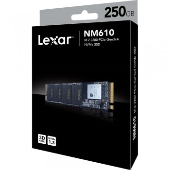 Disco SSD Lexar 250GB NM610 PCIe M.2 2280 SSD - LNM610-250RB
