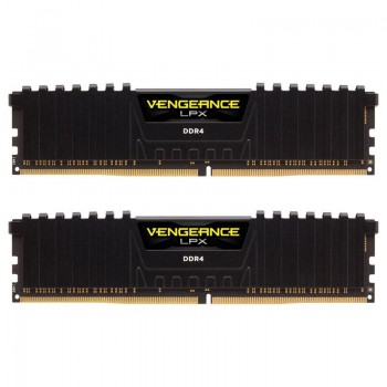 Memória RAM Corsair 16GB Vengeance LPX (2x 8GB) DDR4 3000MHz PC4-24000 CL15 Black - CMK16GX4M2B3000C15