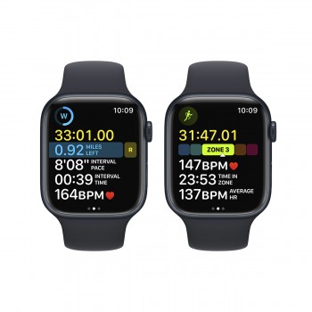 Apple Watch Series 8 GPS 45mm Alumínio Meia-Noite c/ Bracelete Desportiva Meia-Noite