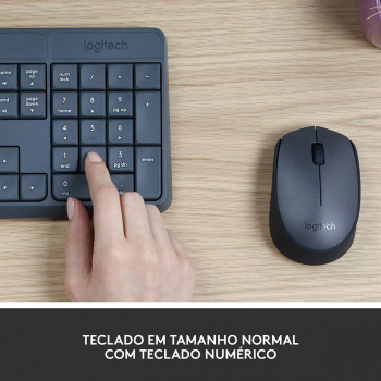 Teclado + Rato Logitech MK235 Wireless PT