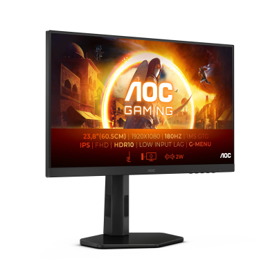 Monitor AOC 24G4XE G4 Gaming IPS 23.8" FHD 16:9 180Hz FreeSync (Adaptive Sync) / G-SYNC Compatible