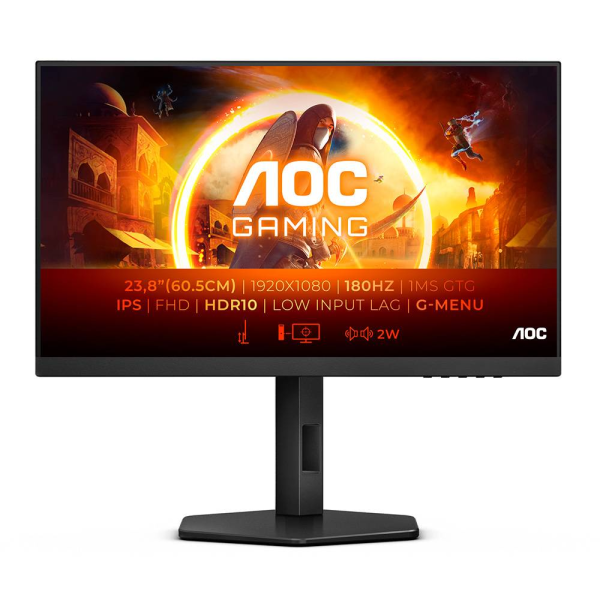 Monitor AOC 24G4XE G4 Gaming IPS 23.8" FHD 16:9 180Hz FreeSync (Adaptive Sync) / G-SYNC Compatible