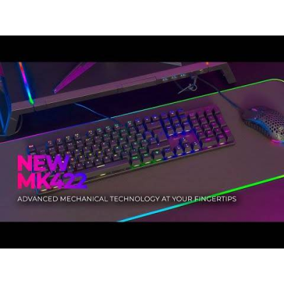 Teclado Mecânico Mars Gaming MK422 RGB Switch Brown PT Preto Teclado Mecânico Mars Gaming MK422 RGB Switch Brown PT Preto