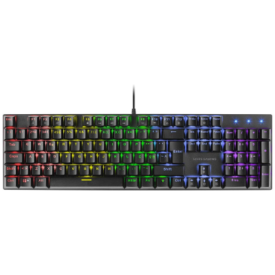 Teclado Mecânico Mars Gaming MK422 RGB Switch Brown PT Preto Teclado Mecânico Mars Gaming MK422 RGB Switch Brown PT Preto
