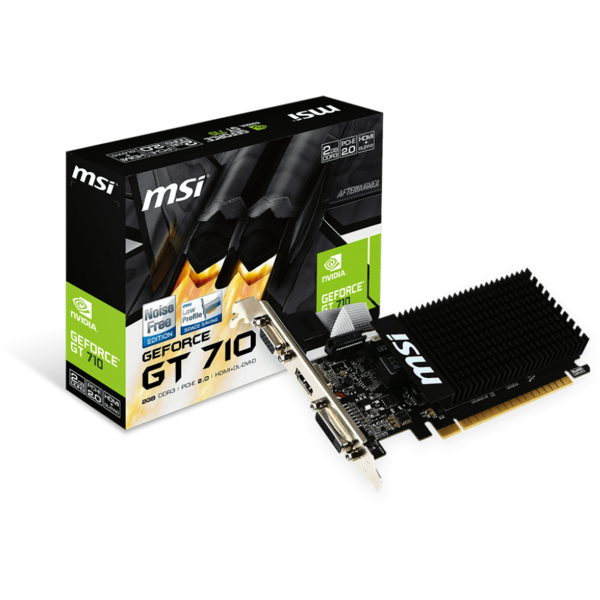 Placa Gráfica MSI GeForce® GT 710 LP 2GB GDDR3