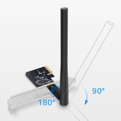 Placa de Rede TP-LInk Archer T2E AC600 Wireless Dual Band PCI Express