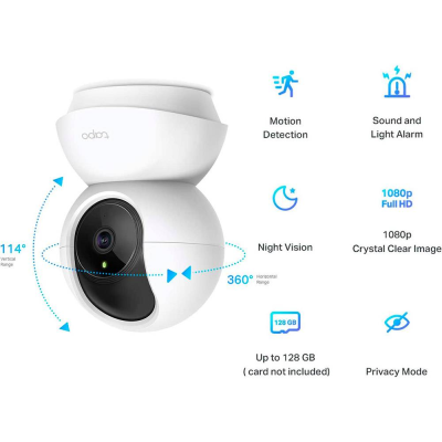 Câmara de Segurança TP-Link Tapo TC70 FHD Pan/Tilt Security Wi-Fi