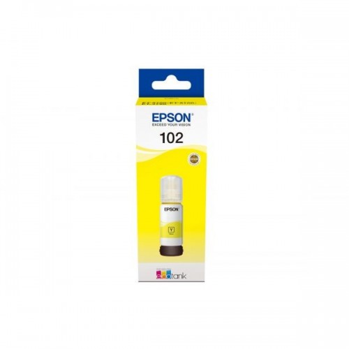 GARRAFA DE TINTA PIGMENTADA ORIGINAL EPSON 102 AMARELO C13T03R440