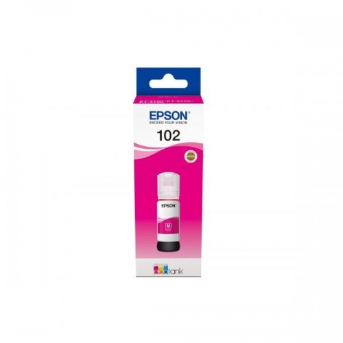 GARRAFA DE TINTA PIGMENTADA ORIGINAL EPSON 102 MAGENTA C13T03R340