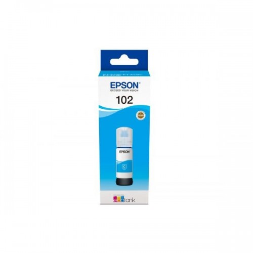 GARRAFA DE TINTA PIGMENTADA ORIGINAL EPSON 102 CIANO C13T03R240