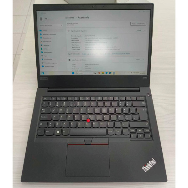 Portátil Lenovo E485 | R5 2500U | 8GB DDR4 | 128GB SSD | 14" 1920x1080 | Win11PRO - Recondicionado
