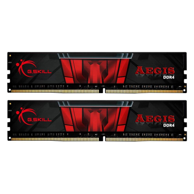 Memória RAM UDIMM G.SKILL Aegis 16GB (2x8GB) DDR4-3200MHz (Intel XMP) CL16 (16-18-18-38) 1.35V Preta Memória RAM UDIMM G.SKILL Aegis 16GB (2x8GB) DDR4-3200MHz (Intel XMP) CL16 (16-18-18-38) 1.35V Preta
