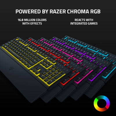 Teclado de Membrana Razer Ornata V3 X Chroma RGB Gaming PT Preto Teclado de Membrana Razer Ornata V3 X Chroma RGB Gaming PT Preto