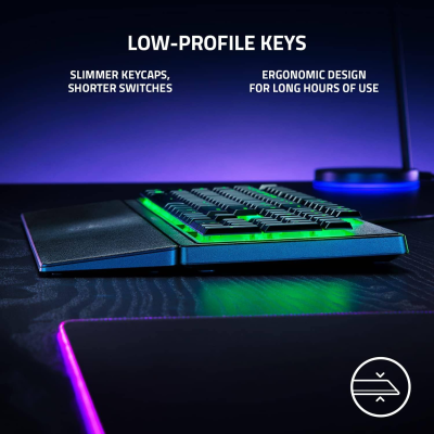 Teclado de Membrana Razer Ornata V3 X Chroma RGB Gaming PT Preto Teclado de Membrana Razer Ornata V3 X Chroma RGB Gaming PT Preto