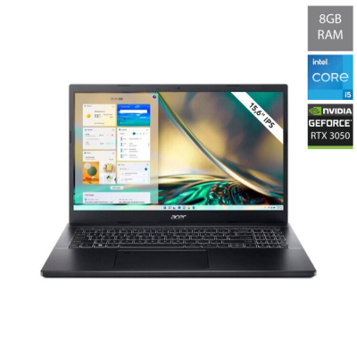 Portátil Acer Aspire A715-76G-543 Intel i5, 512 GB, 8 GB,RTX3050, Windows 11)