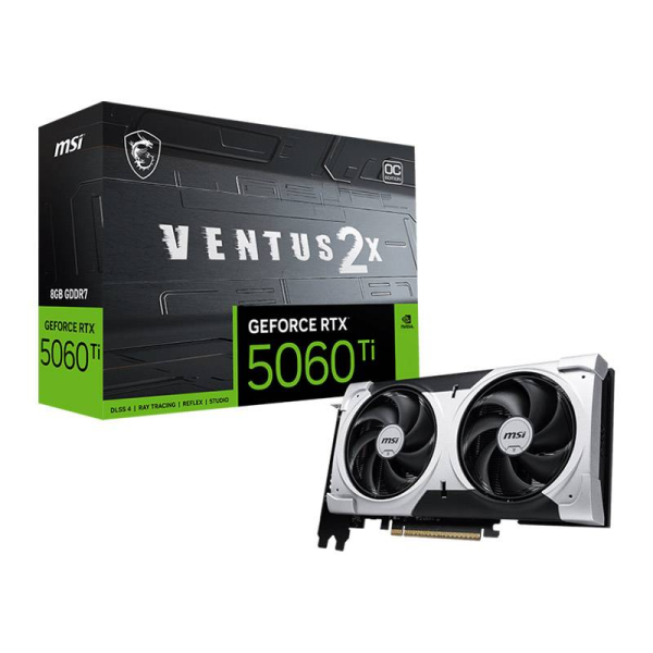 Placa Gráfica MSI NVIDIA GeForce RTX 5060 Ti "Blackwell" Ventus 2X OC Plus 8GB GDDR7 DLSS4