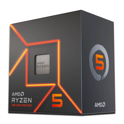 Processador AMD Ryzen 5 7600 "Zen 4" 6-Core 3.8GHz c/ Turbo 5.1GHz 38MB Cache SktAM5