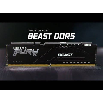 Memória RAM UDIMM Kingston Fury Beast 16GB (1x16GB) DDR5-5600MHz (Intel XMP) CL40 (40-40-40) 1.25V 1Rx8 Preta
