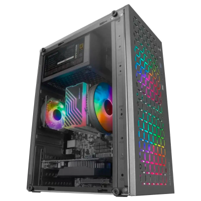Caixa Micro-ATX Mars Gaming MC-CORE FRGB Preta