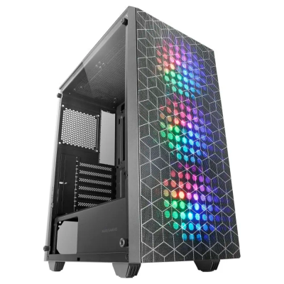Caixa ATX Mars Gaming MC-MAG RGB Tempered Glass Preta