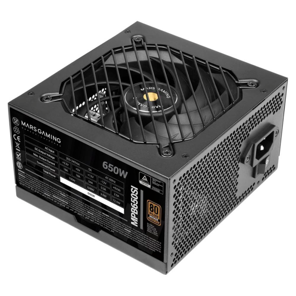 Fonte de Alimentação ATX Mars Gaming MPB650SI 650W 80 Plus Bronze Preta
