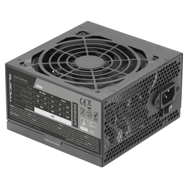 Fonte de Alimentação ATX Tacens Anima APIII850 850W 80 Plus Bronze Preta