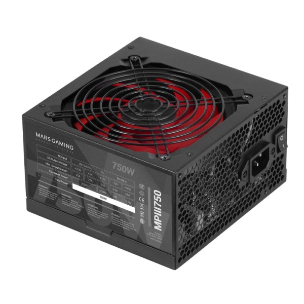 Fonte de Alimentação ATX Mars Gaming MPIII750 750W Preta