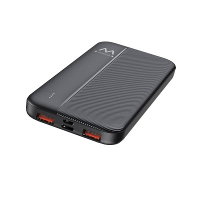 Powerbank Ewent EW1161 10000mAh Thin PD 22.5W Fast Charging Preta
