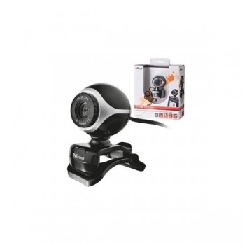 WebCam TRUST Exis Webcam - Black/Silver - 17003