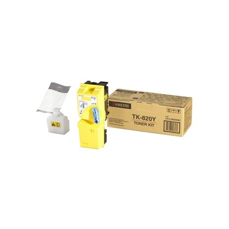 Toner Original Kyocera TK820Y - 7000 páginas
