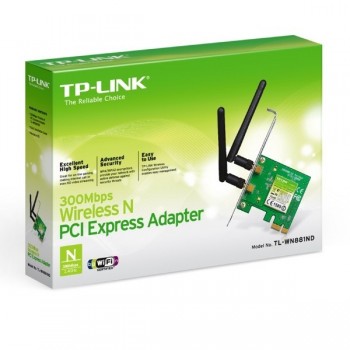 Placa Rede TP-Link Wireless N 300Mbps PCI-e